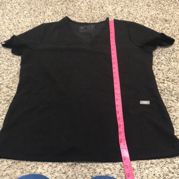 Figs Casma Scrub Top Size Small Black - Picture 9 of 10